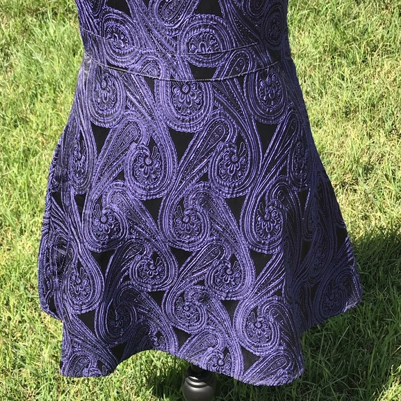 3/$10 Miami mi ami Dress S Paisley Jacquard - Picture 5 of 9